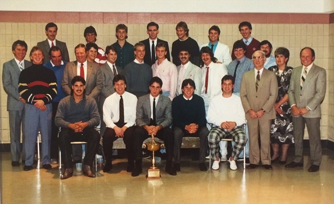 1987 Taylor Floor Coverings Hawks Jr. B Lacrosse Team